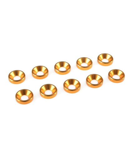 Rondelle alu FHC M4 - Or - 10 pcs - CORALLY - C-31210