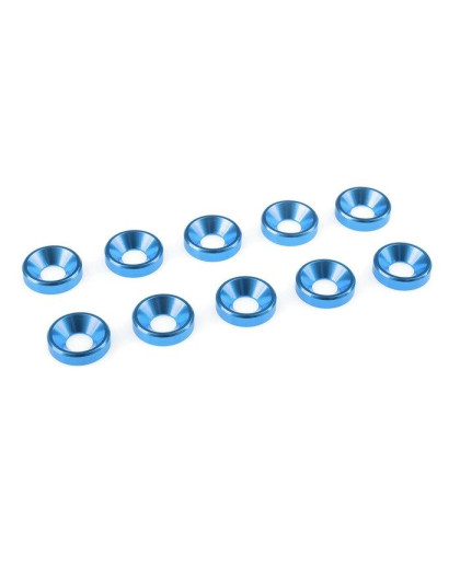 TEAM CORALLY - ALUMINIUM WASHE R - FOR M4 FLAT HEAD SCREWS - - C-3121