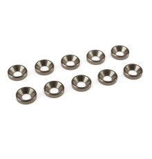 TEAM CORALLY - ALUMINIUM WASHE R - FOR M4 FLAT HEAD SCREWS - - C-3121