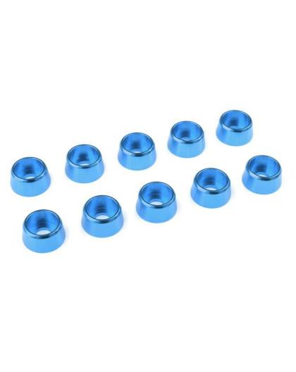 Rondelle alu CHC M4 - Bleu - 10 pcs - CORALLY - C-31284