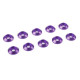 Rondelle alu BHC M3 - Violet - 10 pcs - CORALLY - C-31302