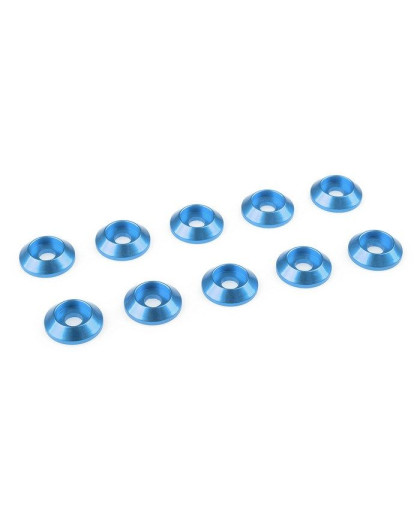 Rondelle alu BHC M3 - Bleu - 10 pcs - CORALLY - C-31304