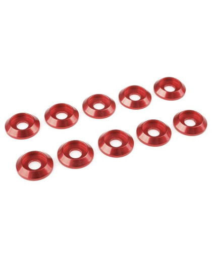 TEAM CORALLY - ALUMINIUM WASHE R - FOR M4 BUTTON HEAD SCREWS - C-3132