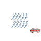 Clips carro. Moyen - Bleu - 10 pcs - CORALLY - C-35105