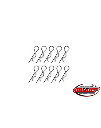Clips carro. Petit - Noir - 10 pcs - CORALLY - C-35102