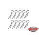 Clips carro. Moyen - Noir - 10 pcs - CORALLY - C-35112