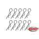 Clips carro. Large - Noir - 10 pcs - CORALLY - C-35122