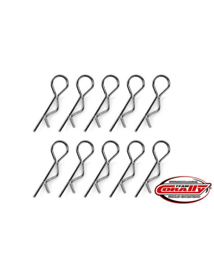 Clips carro. Large - Noir - 10 pcs - CORALLY - C-35122