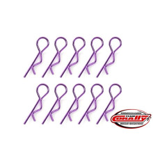 Clips carro. Large - Violet - 10 pcs - CORALLY - C-35123
