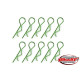 Clips carro. Large - Vert - 10 pcs - CORALLY - C-35120