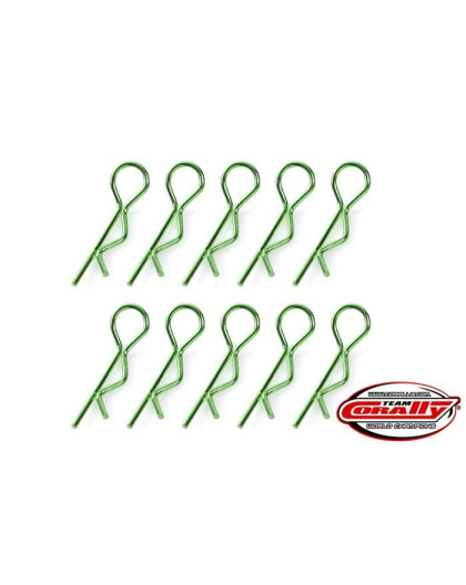 Clips carro. Large - Vert - 10 pcs - CORALLY - C-35120