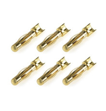 Prise male 4.0mm Spring Type - 6 pcs - CORALLY - C-50172