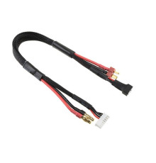 Câble 4mmGold-Tplug + 6SXH-3SXH - CORALLY - C-50282