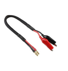 Câble 4mmGold - Pince Croco 14AWG 30cm - CORALLY - C-50250