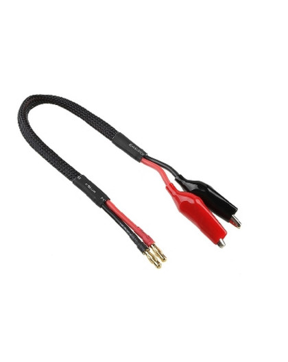 Câble 4mmGold - Pince Croco 14AWG 30cm - CORALLY - C-50250