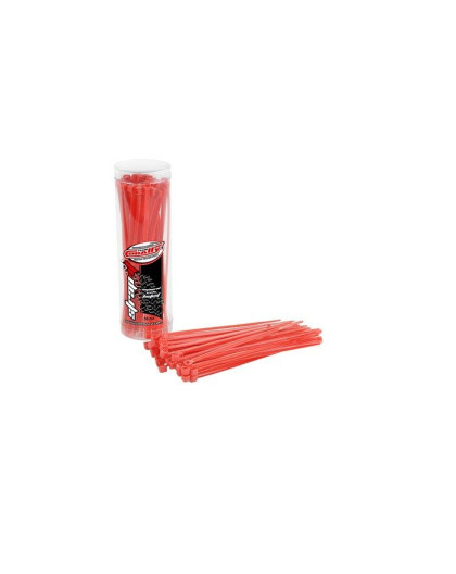 TEAM CORALLY - STRAP-IT - CABL E TIE RAPS - RED - 2.5X100MM - - C-505
