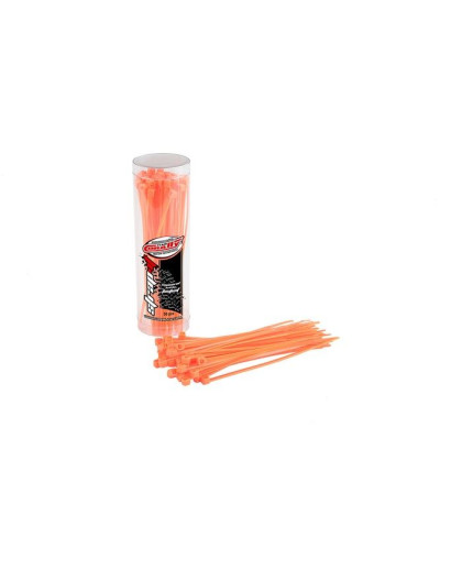 TEAM CORALLY - STRAP-IT - CABL E TIE RAPS - ORANGE - 2.5X100M - C-505