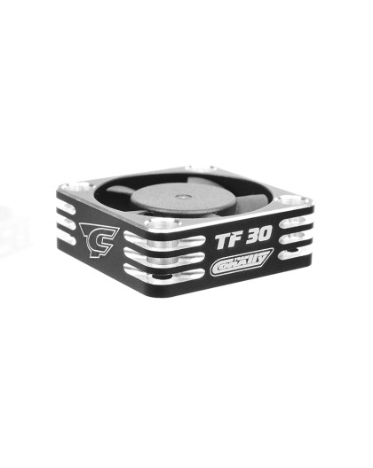 Aluminium Cooling Fan 30mm BEC connector - Black/Silver - C-53110-2