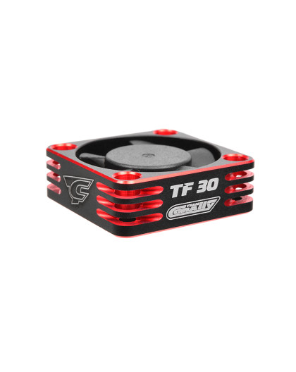 Ventilateur Alu 30mm Noir/Rouge - Prise BEC - CORALLY - C-53110-1