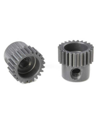 TEAM CORALLY - 64 DP PINION - SHORT - HARD ANODISED AL7075 - - C-7032