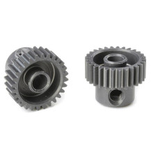 TEAM CORALLY - 64 DP PINION - SHORT - HARD ANODISED AL7075 - - C-7032