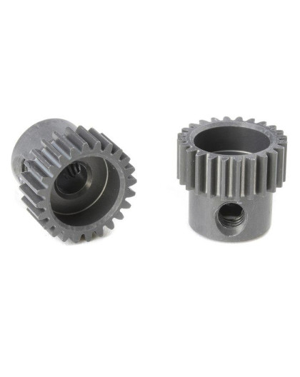 TEAM CORALLY - 64 DP PINION - SHORT - HARD ANODISED AL7075 - - C-7032