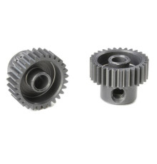 TEAM CORALLY - 64 DP PINION - SHORT - HARD ANODISED AL7075 - - C-7032