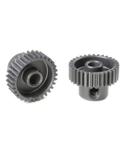 TEAM CORALLY - 64 DP PINION - SHORT - HARD ANODISED AL7075 - - C-7033