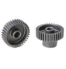 TEAM CORALLY - 64 DP PINION - SHORT - HARD ANODISED AL7075 - - C-7033