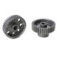 TEAM CORALLY - 64 DP PINION - SHORT - HARD ANODISED AL7075 - - C-7033