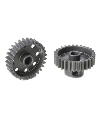 TEAM CORALLY - 48 DP PINION - SHORT - HARD ANODISED AL7075 - - C-7042