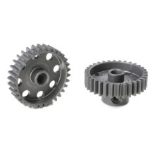 TEAM CORALLY - 48 DP PINION - SHORT - HARD ANODISED AL7075 - - C-7043