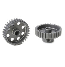 TEAM CORALLY - 48 DP PINION - SHORT - HARD ANODISED AL7075 - - C-7043