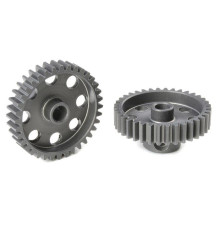 TEAM CORALLY - 48 DP PINION - SHORT - HARD ANODISED AL7075 - - C-7043