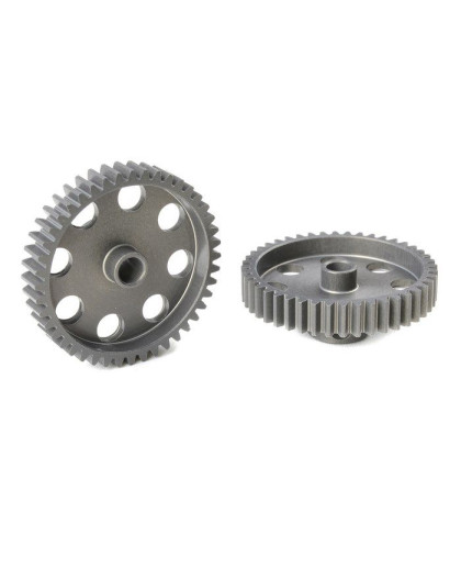 TEAM CORALLY - 48 DP PINION - SHORT - HARD ANODISED AL7075 - - C-7044
