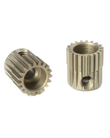 TEAM CORALLY - 64 DP PINION - SHORT - HARDENED STEEL - 19 TE - C-7131