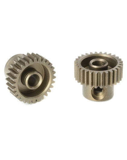 TEAM CORALLY - 64 DP PINION - SHORT - HARDENED STEEL - 28 TE - C-7132