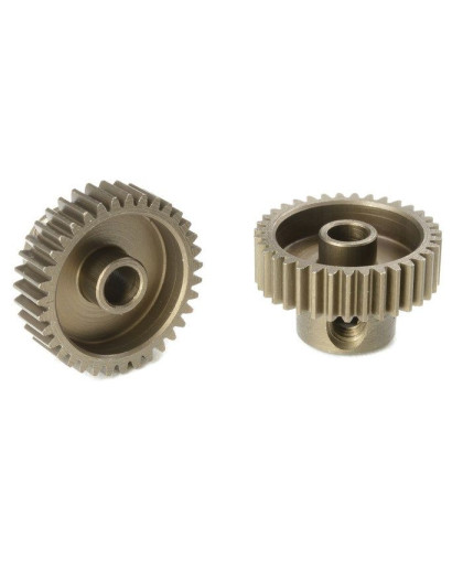 TEAM CORALLY - 64 DP PINION - SHORT - HARDENED STEEL - 35 TE - C-7133
