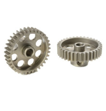 TEAM CORALLY - 48 DP PINION - SHORT - HARDENED STEEL - 35 TE - C-7143