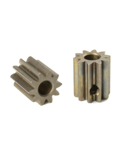TEAM CORALLY - M0.6 PINION - S HORT - HARDENED STEEL - 10 TEE - C-716