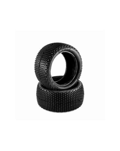 Pair Of 1/10 Tyres Bangkok Soft Rear - HOT RACE - 003-0021