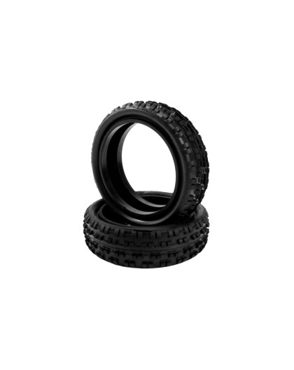 Pair Of 110 Tyres Astro 2Wd Medium Front - HOT RACE - 003-0371