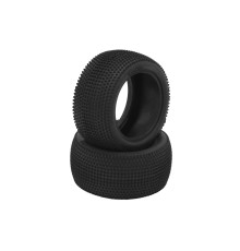 Pair 1/10 Tyres V1 Carpet 4Wd/2Wd Rear Soft/Med - HOT RACE - 003-0621