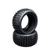Pair Of 1/10 Tyres V1 Astro 4Wd/2Wd Rear Soft - HOT RACE - 003-0711