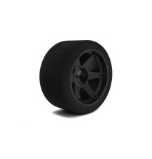 Pneus piste 1/8 avant Humide sur jantes carbone (2) -HOT RACE