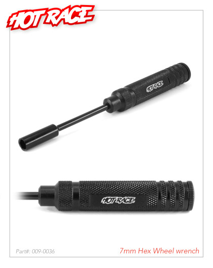 7mm Hex Wheel Wrench (1Pcs) - HOT RACE - 009-0036