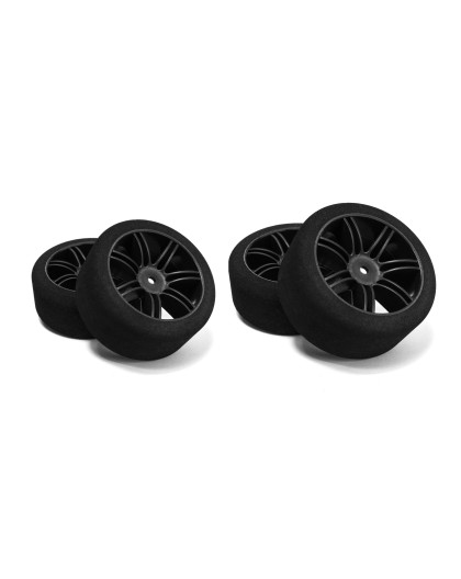 10 Sets Of Tyres 1/10 Carbon R40 + F37 - HOT RACE - 10CR40F37-10