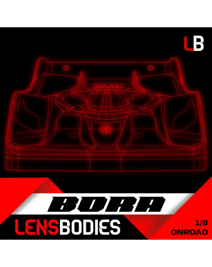 Carrosserie Lens 1/8 Piste Bora Light - HOT RACE