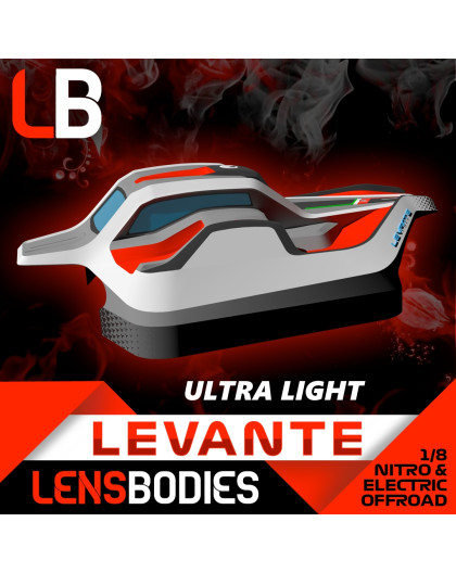 1/8 Offroad Body Levante Ultra Light Weight - HOT RACE - LB08LVT-UL