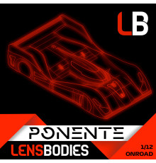 Carrosserie Lens 1/12 Piste Ponente Standard - HOT RACE